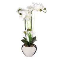 Dekor. cvet-orhideja u keram. saksiji  Atmosphera Creat. Dinterieur