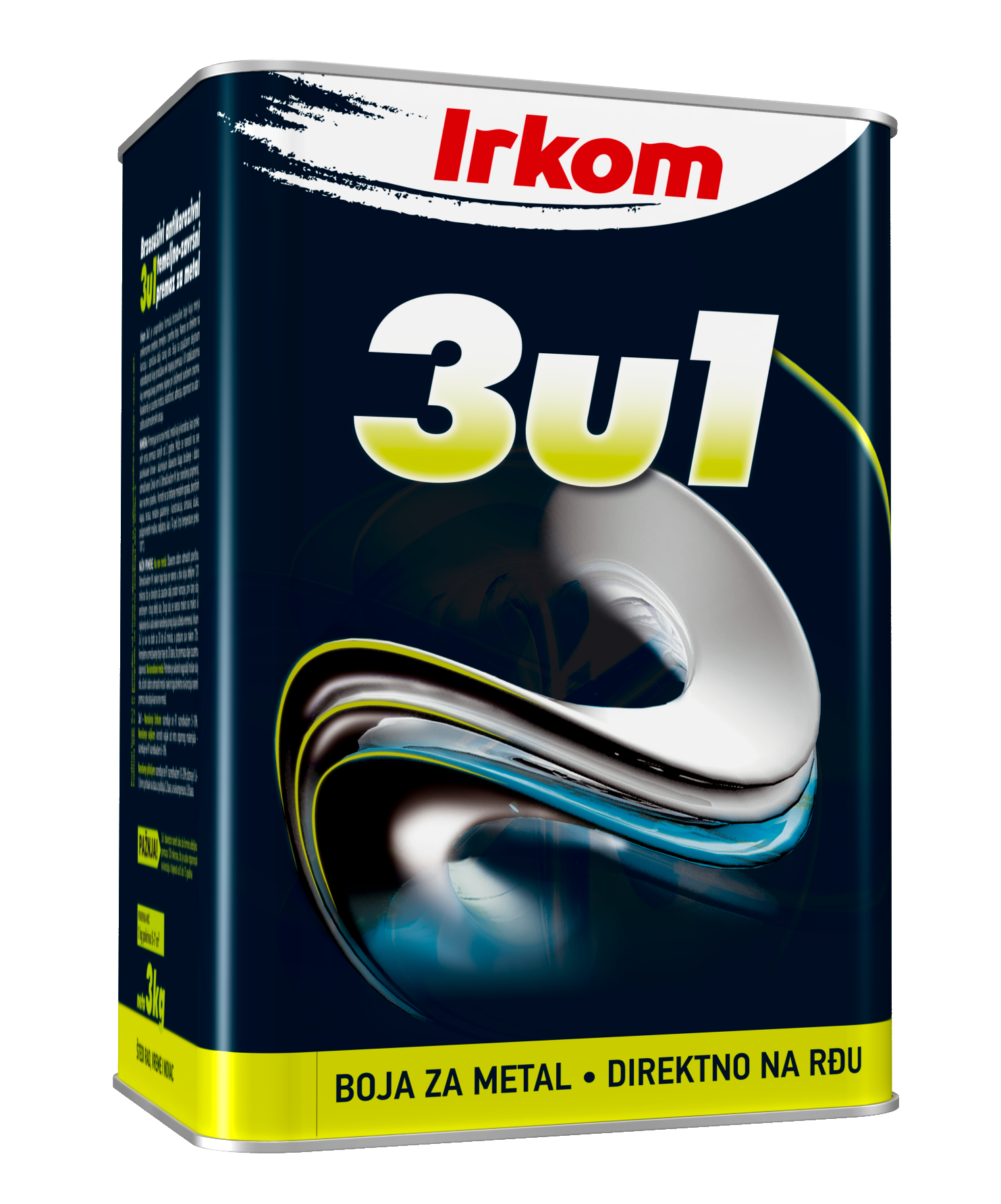 3u1 Boja za metal tamno  ral 5013 3kg Irkom