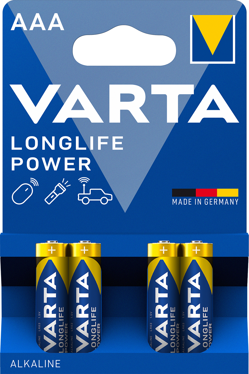 Alkalna baterija Longlife Power LR03 4/1 Varta