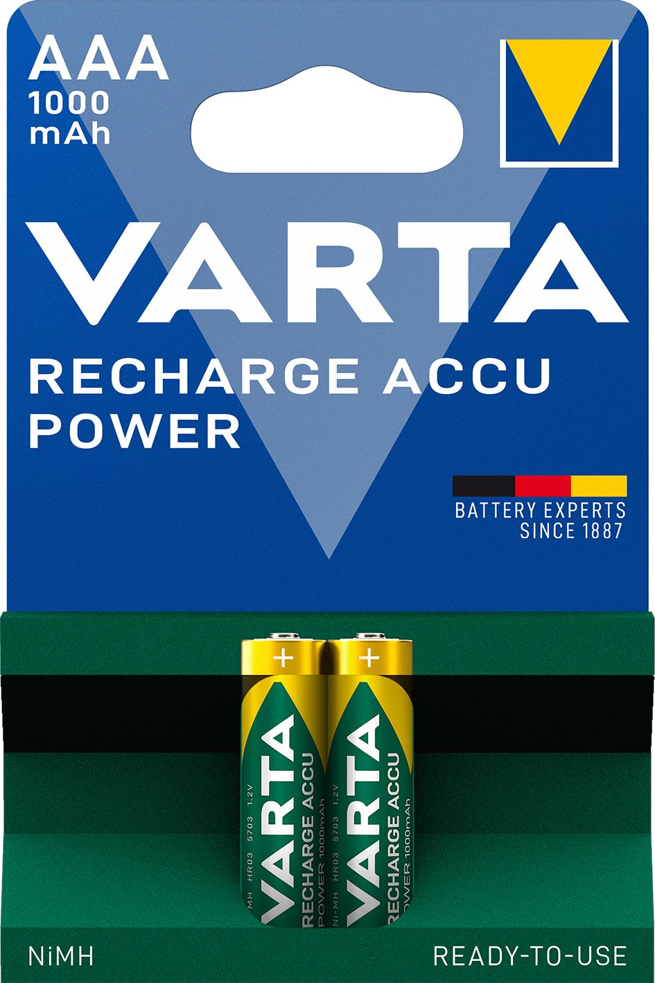Punjiva baterija HR03 1000mAh 2/1 Varta