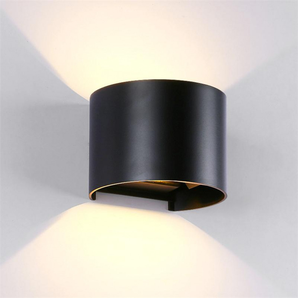 Zidna svjetiljka 969 okrugla Led 2X5W 4000K IP54 crna