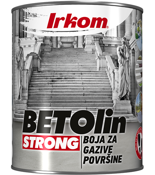 Boja za podove garaža i radionica Betolin Strong antracit 0.75 Irkom