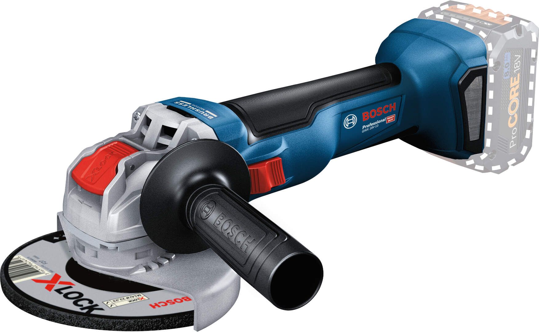 GWX 18V-10 Aku ugaona brusilica 18 V 125mm  Bosch