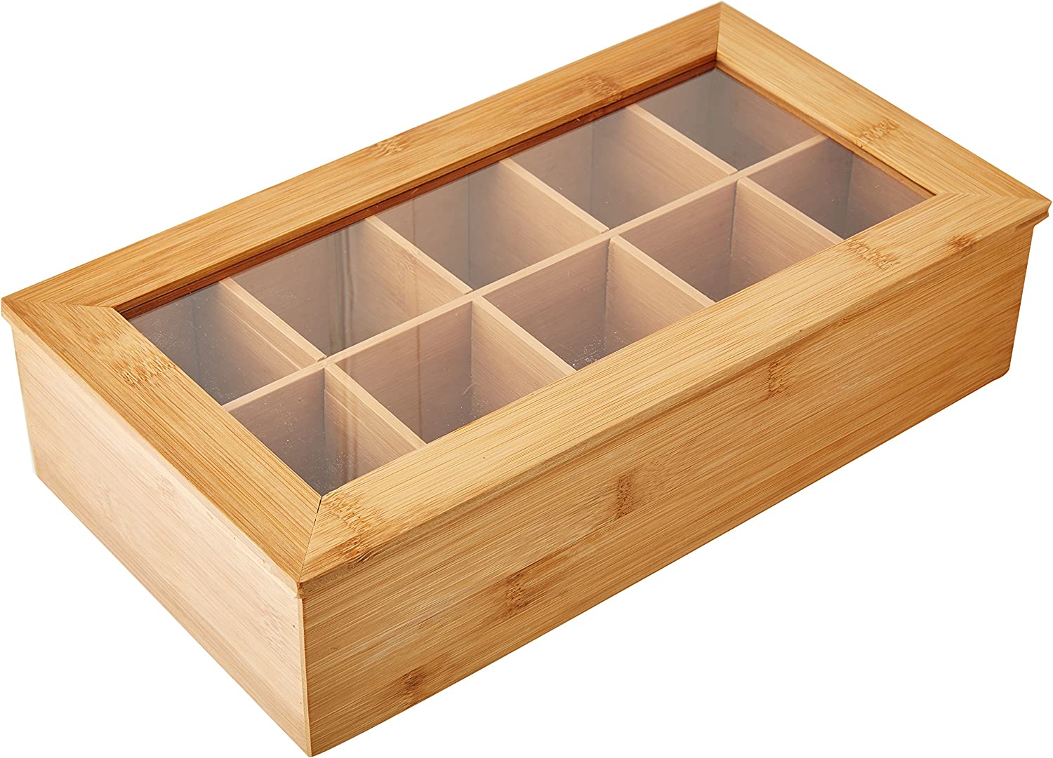 Drvena kutija za filter kesice za čaj sa 10 pregrada Kesper