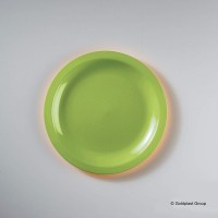 Pvc dezertni tanjir ROUND fi 18.5cm sv.zeleni 10/1 Party Style