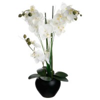Dekor. vaza sa orhidejom 53cm crna Atmosphera Createur Dinterieur