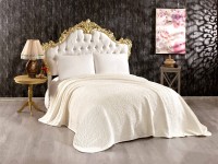 Ćebe Daisy 516 za jedan krevet 160x220cm boja slonovače Mink