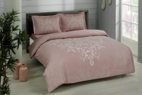 Posteljina Saten za franc. krevet Anissa V05 prljavo roza Tac