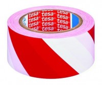 Traka za označavanje podova 50mmx33m crveno-bela Tesa