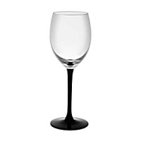 Garn. čaša za vino Lace 250ml 3/1 transp./crne Royal Leerdam