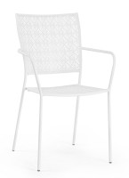 Baštenska stolica Lizette 54x55x89x45cm mat bela Bizzotto