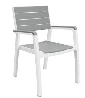 Baštenska stolica Harmony 58x62x86cm bela/siva Keter