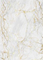 Dekor. folija MARBLE 45cm samolepljiva bela-boja zlata Patifix