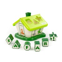 Deč. igračka kućica Safari sa oblicima za sortir. zeleno-bela Polesie