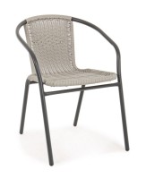 Baštenska stolica Ripley 53x58x73x42cm crna/bež Bizzotto